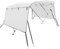 vidaXL 3 Bow Bimini Top mit Seitenteilen, Bootsverdeck mit Aluminiumrahmen, Sonnenverdeck Boot Sonnensegel, Anthrazitgrau 600D Polyester