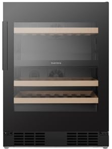 Hisense 46 Bottle Capacity Dual Zone Freestanding Wine Cooler - Black