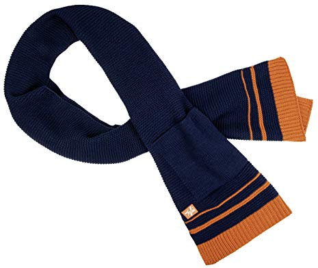 HKM Erwachsene Strickschal-Hickstead Hose, dunkelblau/Orange, One Size