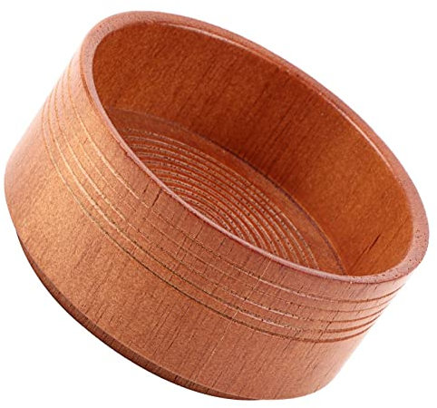 Wytino Sapone ciotola strumento tazza di legno tazza di sapone barba in legno per uomo rasoio schiuma di pulizia rotonda