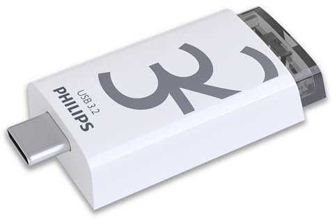 Philips Click Edition USB-C Anschluss USB 3.2 Gen 1 USB-Flash-Laufwerk USB-Stick 32 GB für PC, Laptop, Smartphone, Tablet mit USB-C-Anschluss, Lesegeschwindigkeit bis zu 120 MB/s