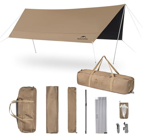 Naturehike Camping Tent Tarp Waterproof Rain Protection Anti-UV Sun Canopy Awnings Awnings Pavilion for Outdoor Camping Picnic Festival