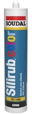 Soudal Silirub Color Colour Oxime Neutral Cure Premium Silicone Sealant Cartridge 300ml For Internal & External Works Bathrooms, Kitchens, Flooring, Windows & Doors (RAL5010 (Gentian Blue), 300ml)
