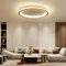 Mikeru Bedroom Ceiling Light 60cm, 3000K Round LED Bathroom Ceiling Lights Warm White Slim LED 5cm Thickness Flush Fitting Minimalist Lighting for Hallway, Loft