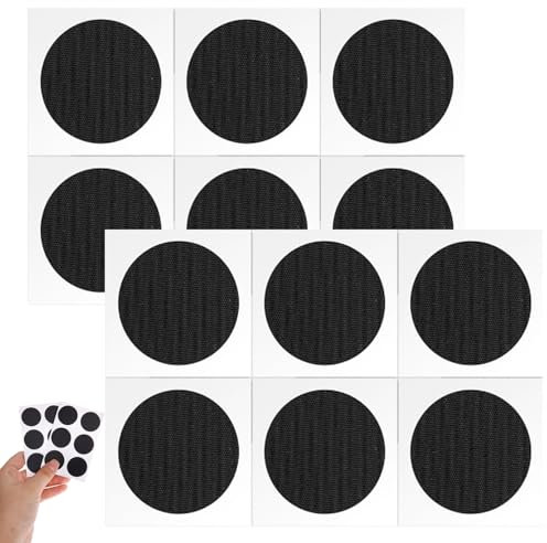 12 Stück Flickzeug Fahrrad Reparaturset Selbstklebend Reifen Flickzeug Rennrad Radfahrer Tragbares Flicken Set Rund Fahrradreifen Reparaturset Ideal für Unterwegs Einfache Anwendung