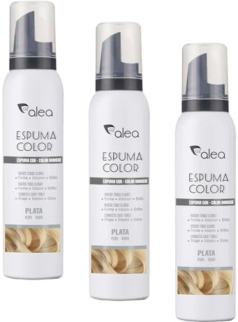 Azalea Espuma Color Plata - 150 ml (Paquete de 3)