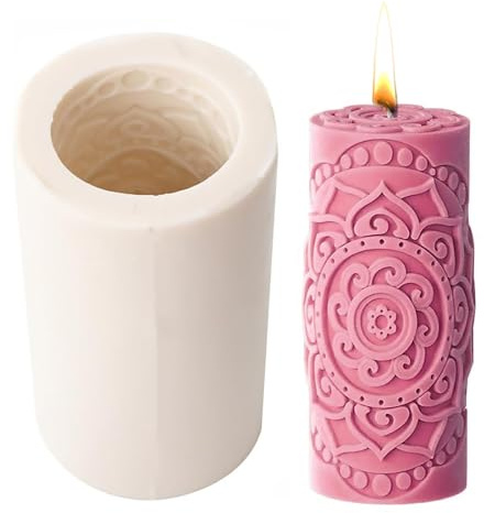 Hshenjhu Moldes para Velas, DIY Moldes para Hacer Velas con Asolear, 3D Moldes de Silicona para Velas, Decoración del Hogar, Manualidades, Velas Aromáticas, Jabón