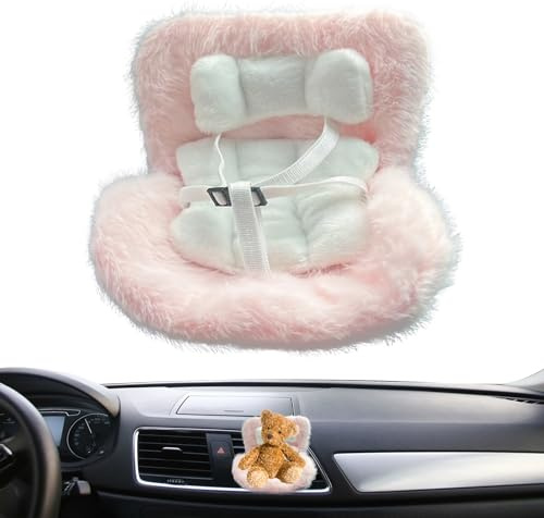Generisch Asiento Infantil para muñecos de Peluche, Clip en Miniatura para Asiento de muñecas en el Coche, Decorativo con ventilación y Clip para caravanas y Coches