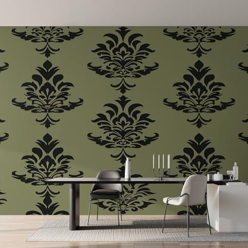 Genérico Papel Pintado Damasco, Papel Pintado Pared Barroco Victoriano de Decorativos del Hogar, para Salon Dormitorio Decoracion Pared, 250x175cm D&O101