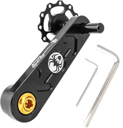 wisoolkic Tensor de Cadena de Bicicleta de una Sola Velocidad, convertidor de Bicicleta, Herramienta de conversión de Ciclismo, Color Negro
