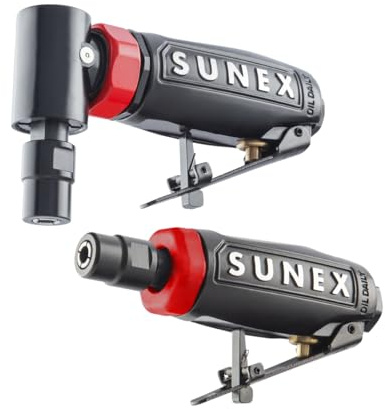 Sunex SX300 Tools Mini Right Angle And Straight Die Grinder Combo