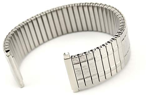 Sulla Rowi 22 mm och 20 mm Fixoflex S dragband L316 rostfritt stål klockband tillverkad i Tyskland originalförpackning