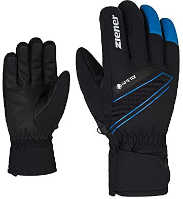 Ziener Herren Gunar Ski-Handschuhe/Wintersport | wasserdicht atmungsaktiv warm Gore-Tex, black.persian blue, 10,5