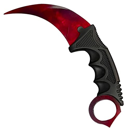 MSGumiho Karambit Knife Trainer - Stainless Steel Practice Training Knife with Sheath for Beginner - 100% Safe Practice Knives Trainer Tool