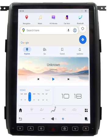 Estéreo de coche de 14.4 pulgadas para Ford F150 2013-2014 SNYC 1 y SYNC 3, sistema Android 12.0, pantalla táctil, reproductor multimedia 8G+128G integrado Carplay Android navegación automática WiFi