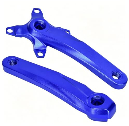 KANGXYSQ 170mm 104/64mm BCD Mountainbike Vevarm Set Cykel Vevparti Med Fyrkantig Kona Aluminiumlegering Cykel Vevsats(Blue)