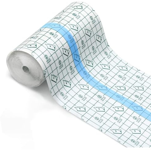 Benda Trasparente Impermeabile, 2m x 15cm Cerotti Elastici di Fissaggio, Pellicola per Tatuaggi, Doccia