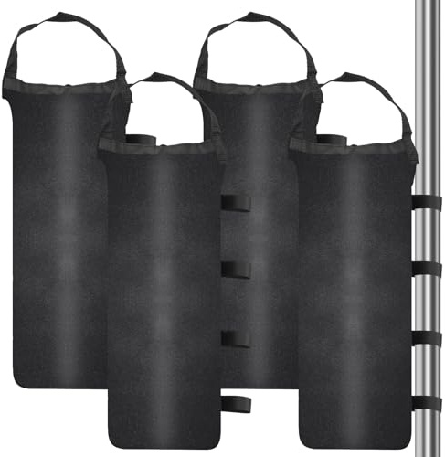 4 Pcs Sac de Sable Sacs de Lestage pour Tonnelle Poids Pavillon, 10kg Sac de Lestage pour Tonnelle, Poids pour pavillon, Sacs de Sable pour lestages Jardin tentes de Plage