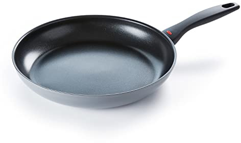 OXO Softworks Hard Anodized 28 cm Frying Pan Skillet, 3-Layered German Engineered Non-Stick Coating, Stainless Steel Soft-Touch Handle, Induction, Oven safe up to 180 °C, Dishwasher Safe, Grey