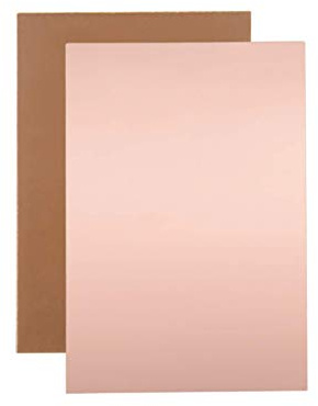 Lot de 2 cartes de circuit imprimé laminé en cuivre 1,5 mm pour le développement de produits, les expériences, l'entretien, la production, le bricolage (70 x 100 mm)