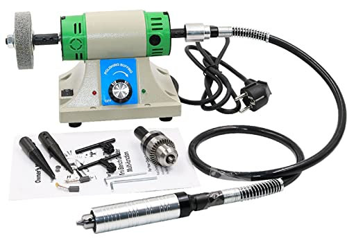 Lucidatura e brillantatura Gemstone Kit di lucidatura 1000 0RPM. Banco da tavola del Mulino del mazzetto della macinata del mazzarminatore della rubrica di lucidatrice Multifunzione 350W (Color : 110