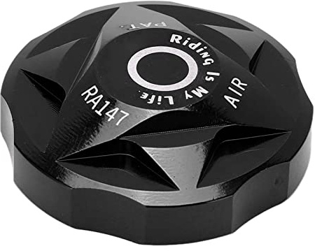 Suntour Gabel-Luftkappe, E-Bike-Vorderstoßdämpfer-Abdeckkappe, Vorderradgabel-Luftkammer-Abdeckung, Fahrrad-Federgabel, Luft-Gas-Ventilkappe, Aluminiumlegierung für Mountainbike