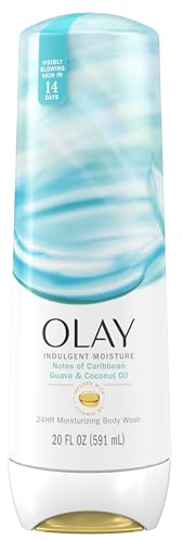 Olay Body Wash for Women, Guava and Coconut Scent, Vitamin B3, 591 ml