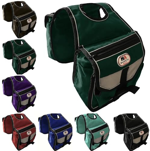 Majestic Ally Horn Bag, Nylon Insulated Padded Reflective Pockets,Two Water Bottle, Camera/Cell Phone Pocket, Horn Bag (Hunter Green)