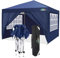 COBIZI Pavillon 3x3, Faltpavillon 3x3 Wasserdicht Stabil Winterfest|8X Heringe|4X Windseil|UV-Schutz 50+|Hoch Dichte Plane|Pop up Pavillon Klappbar 3x3m Zelt 3x3 Partyzelt(Navy Blau)