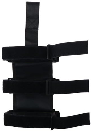 iuniq 20 cm schwarzer verstellbarer Auto-Feuerlöscher, PP, langlebige Feuerlöscher-Halterung, flexibler Kunststoffhalter für Auto