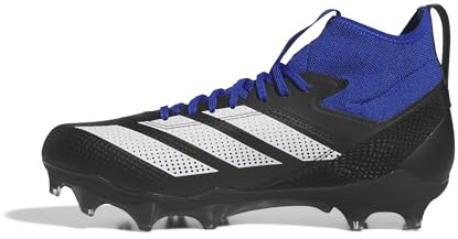 Adidas Unisex-Adult Adizero Impact American Football, Black/White/Team Royal Blue, 10