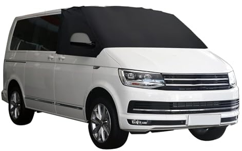 YWNYT Windschutzscheiben Abdeckung für VW T5, 600D Luxus Oxford Frontscheiben Sonnenschutz Frost Schnee Bildschirm Wrap Abdeckung Scheibenabdeckung für T5 Transporter