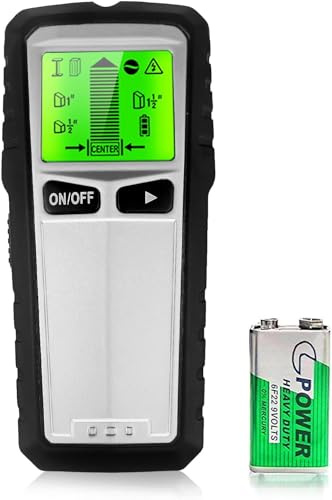KALAHOL 5 in 1 Stud Finder Wall Scanner - Electronic Wall Detector Beam Joist Detector with LCD Display Stud Sensor Edge Center Finding for AC Wire Wood Metal Studs Cable Joist Detection