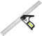 Combination Square, 12Inch/300mm Stainless Steel Combo Square Carpentry Tools, Square and Combination Square Tool Set with Bubble Level for Woodworking
