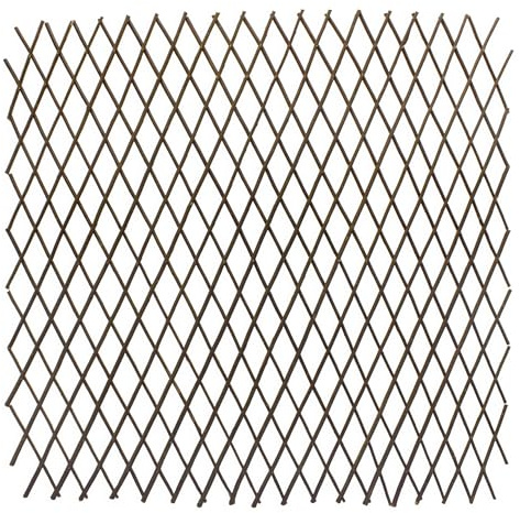 traliccio in vimini naturale allungabile – 140 x 110 cm – traliccio in legno per piante rampicanti – aiuto per rampicanti – protezione da sguardi indiscreti, griglia in vimini