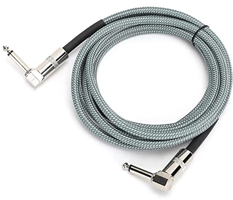 Cryfokt Gitarrkabel, 6,35 Mm Gitarrförstärkare Kabel för Elektronisk Orgelikare för Mikrofon (JD6207)