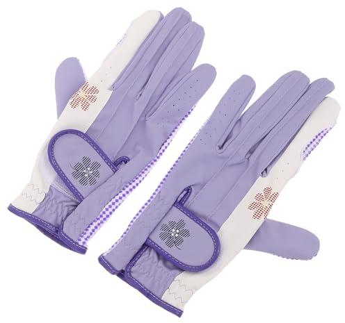 iplusmile Guanti da Golf da Donna Traspiranti Antiscivolo per Entrambe le Mani, Guanto Sportivo Leggero e Resistente Taglia 20, Accessori da Golf per Controllo Migliorato e Uso All'aperto