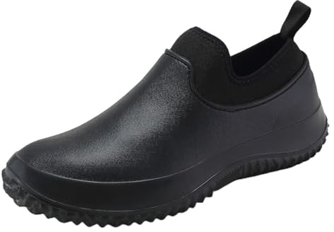 Generisch Zapatos de agua Eva para mujer, para comedor, lavado bajo, antideslizante, zapatos de trabajo, Negro , 37 EU