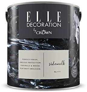 ELLE Decoration by CROWN 2.5L Flat MATT Emulsion Paint - Sidewalk No 111