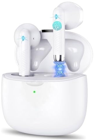 Kurt Auriculares in-ear inalámbricos Bluetooth 5.3 con sonido estéreo de graves profundos | AAC | Auriculares inalámbricos con micrófono incorporado con cancelación de ruido | Tiempo de reproducción