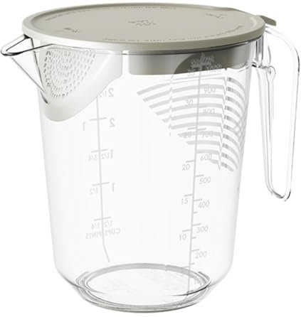 Gobelet doseur, carafe graduée pour cuisson au four de 1000 ml, doseur résistant avec poignée et balance, mesureur compact, outil multifonction pour farine et sucre