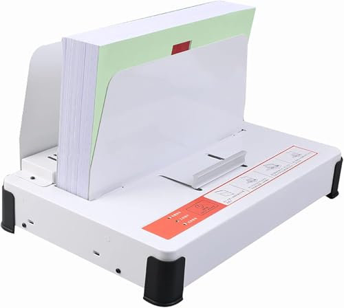 MASKIS Heißklebebindegerät, A4 Thermobindegerät, Gleichzeitiges Binden Von 500 Blatt 70 g Papier, für A3 (Kurze Kante)/A4/A5, Büro/Ausschreibungen/Versicherungsverträge/Berichte