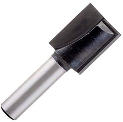 8 mm Shank Bottom Cleaning Dado Router Bit 5-18 mm Wood Cutting Tool 8x16 mm, Black
