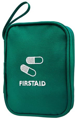 Mini trousse de secours vide, sac de rangement médical portable trousse de premiers soins imperméable à l'eau, peut être utilisé dans le Bureau de voiture, l'école ou à l'extérieur (Vert)