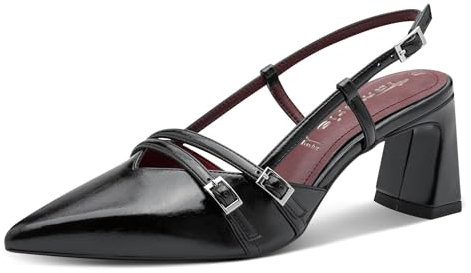 Tamaris Damen Sling Leder schwarz 39