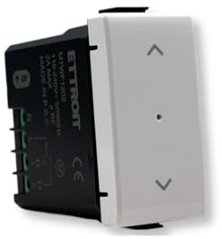 IXTRIMA Pulsante saliscendi tapparella connesso Smart Wifi Tuya frutto modulo compatibile con supporti Bticino Matix bianco