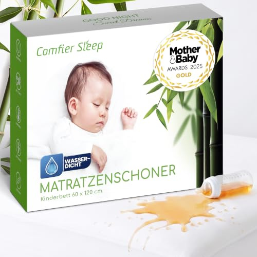 100% Bambu Protector Colchón Cuna 60x120 cm – Cubre Colchón Impermeable Transpirable y Suave – Protector Cuna 120x60 Chichonera Antialérgico