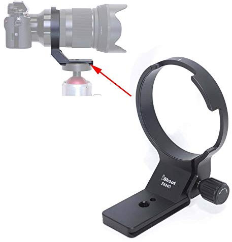 iShoot Stativschelle Stativring Objektiv Montage Stativ Halterungsring Halterung Stützring für Sigma 40mm f/1.4 DG HSM Art Lens, unten ist Arca-Swiss Fit Kameraplatte Schnellwechselplatte