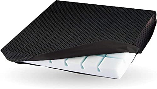 OrtoPrime Cojín Antiescaras Ortopédico Espuma Ranurada 3D Confort - Prevención Antiescaras y Alivio de la Presión - Cojín Silla de Ruedas Cojines Antiescaras Oficina Teletrabajo y Hogar