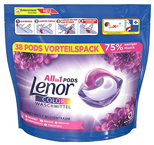 Lenor Sala fiori in ametista all-in-1 – 76 lavaggi, per una pulizia igienica e profonda